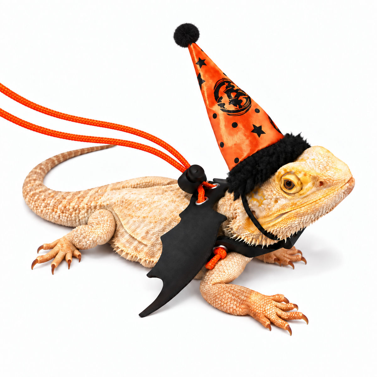 Halloween Hat and Leash Sets for Lizards