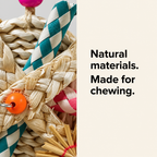 Straw Braided Parrot Foraging Chew Toy