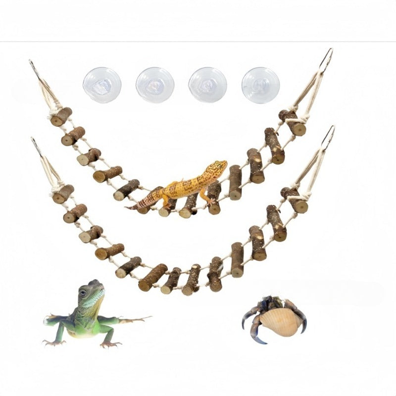 Reptile Wooden Climbing Ladder