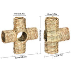 Woven Straw Pet Tunnel Hideout