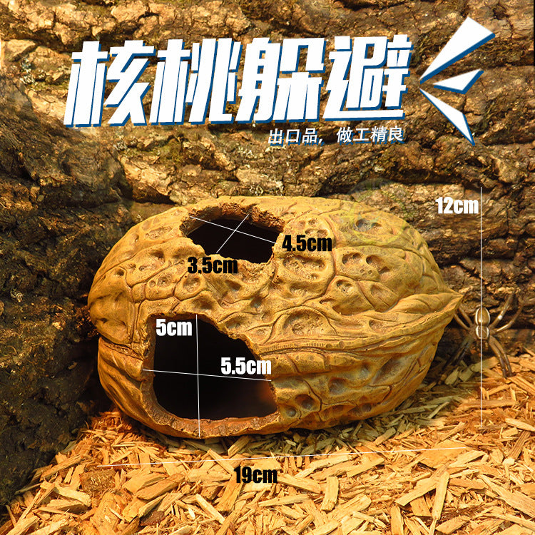 Reptile Hide Cave Decor for Terrariums