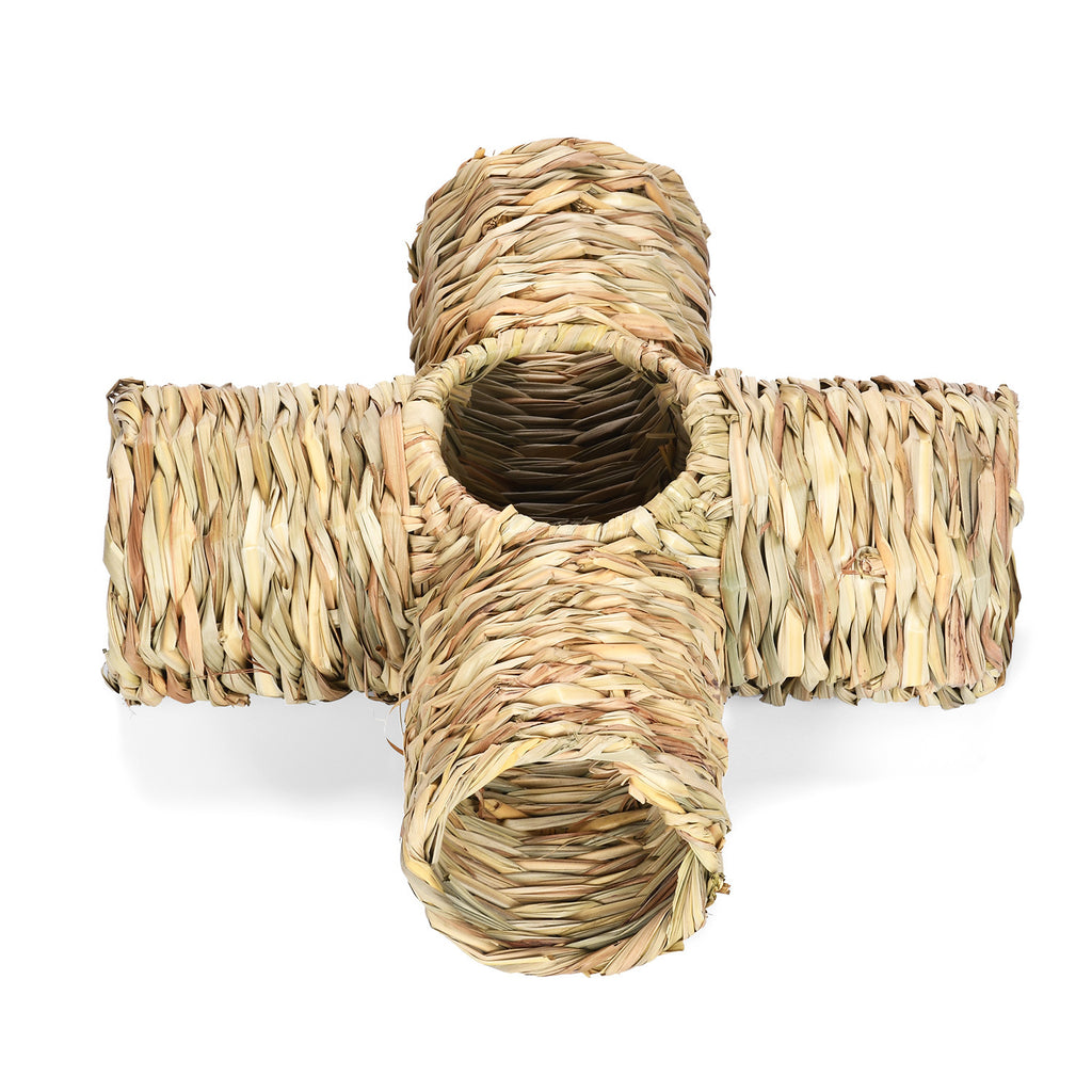Woven Straw Pet Tunnel Hideout