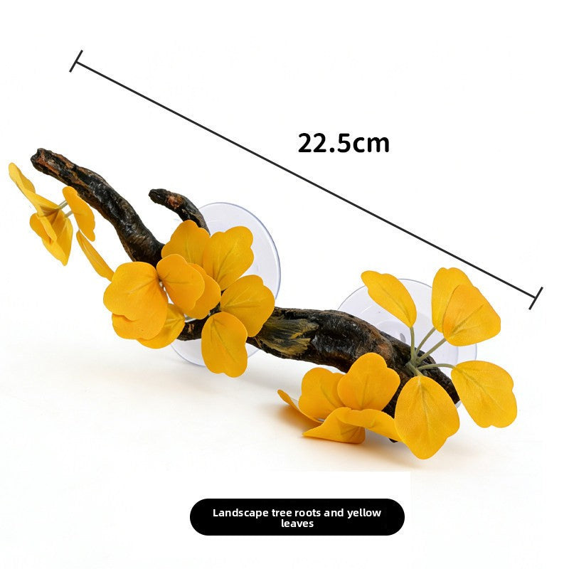 Reptile Climbing Tree Branch Decoration