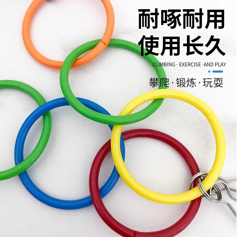鹦鹉吊环攀爬解闷玩具啃咬玩耍攀爬牡丹玄凤鹦鹉用玩具