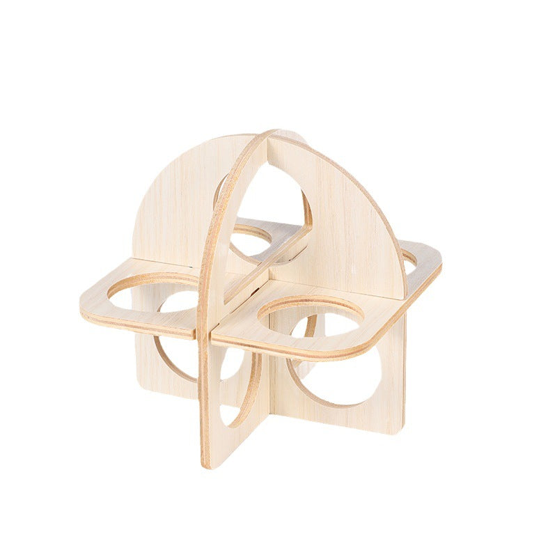 Wooden Hamster Swing & Seesaw Toy Set