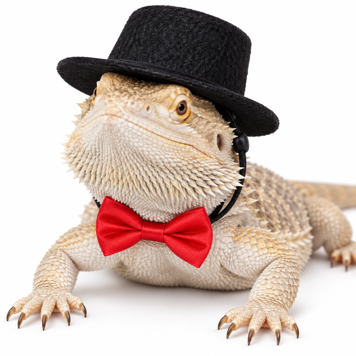 Lizard Top Hat And Bow Tie Set