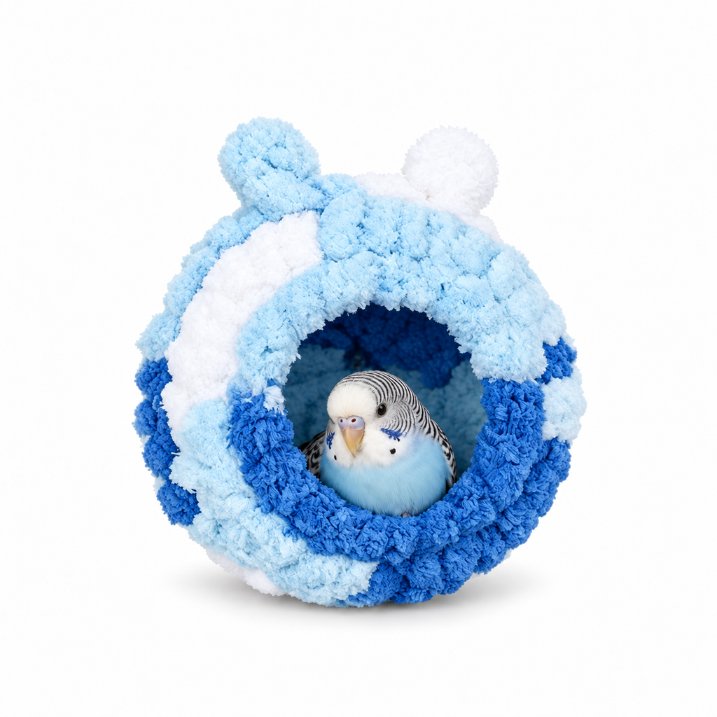 Plush Hanging Bird Nest and Swing Bed
