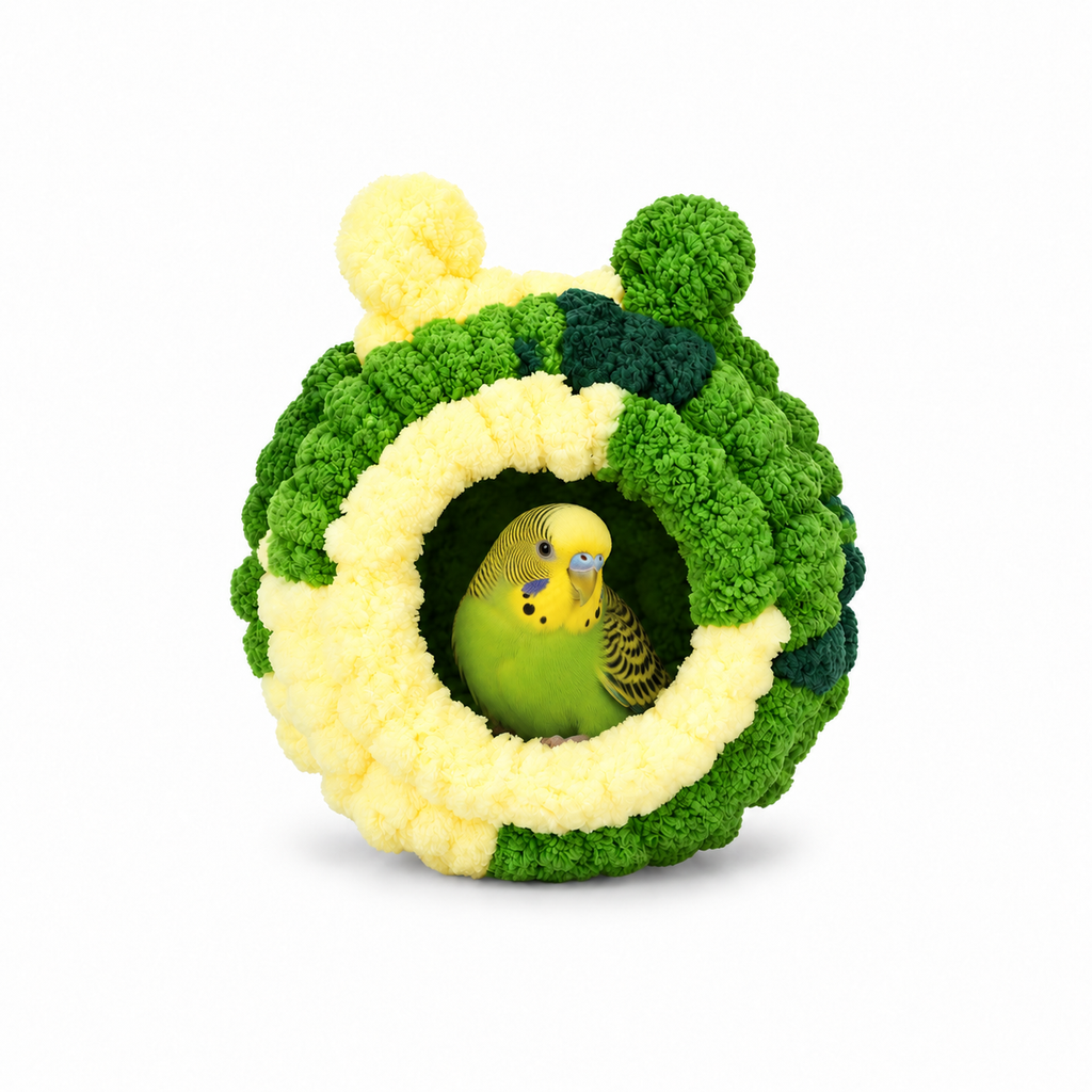 Plush Hanging Bird Nest and Swing Bed