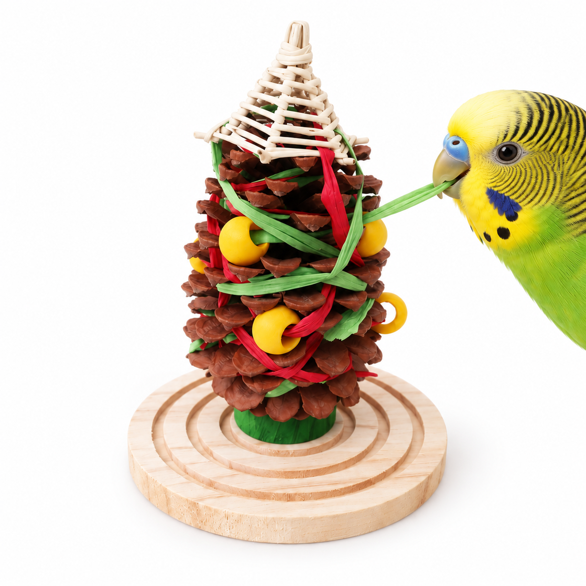 Pinecone Chew Toy for Pet Birds