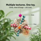 Straw Braided Parrot Foraging Chew Toy