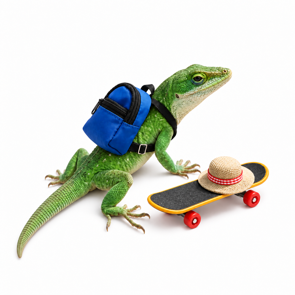 Lizard Skateboard & Backpack 3-Piece Set