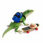 Lizard Skateboard & Backpack 3-Piece Set