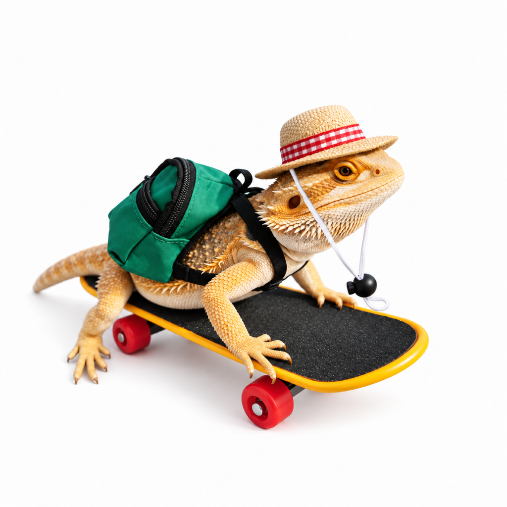 Lizard Skateboard & Backpack 3-Piece Set