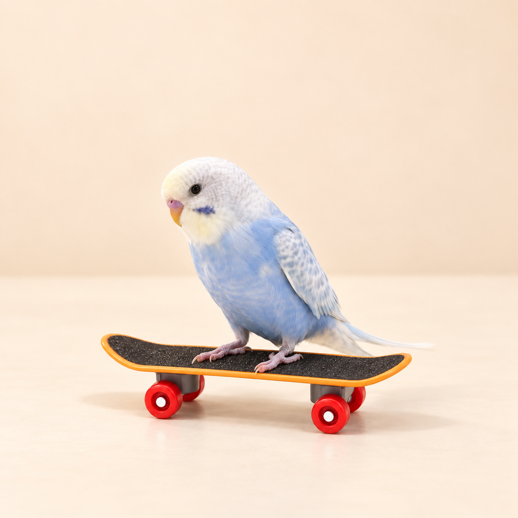 Parrot Training Skateboard Toy