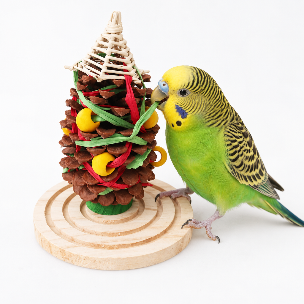Pinecone Chew Toy for Pet Birds