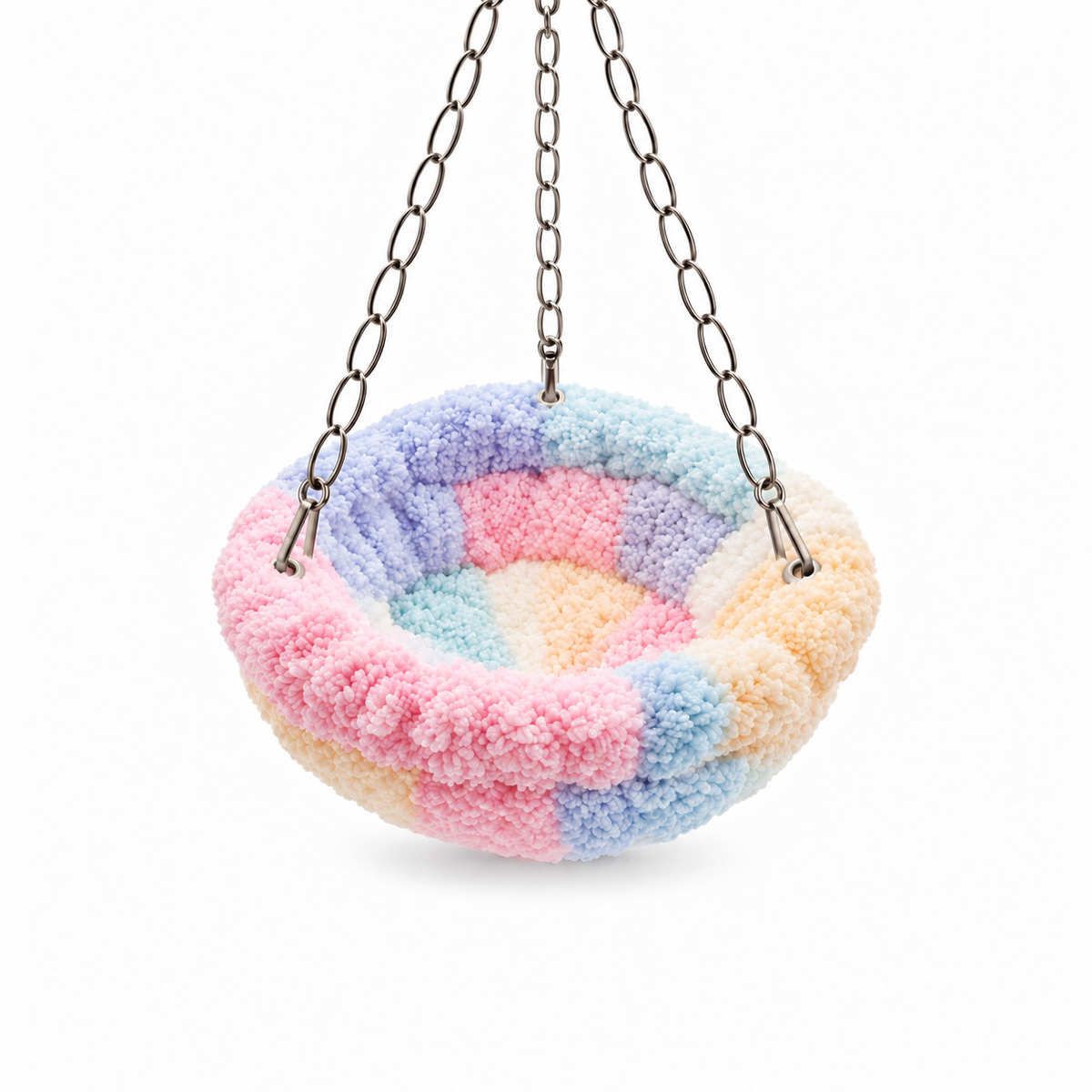 Plush Hanging Bird Nest and Swing Bed